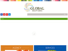 Tablet Screenshot of globalbeautymedia.com